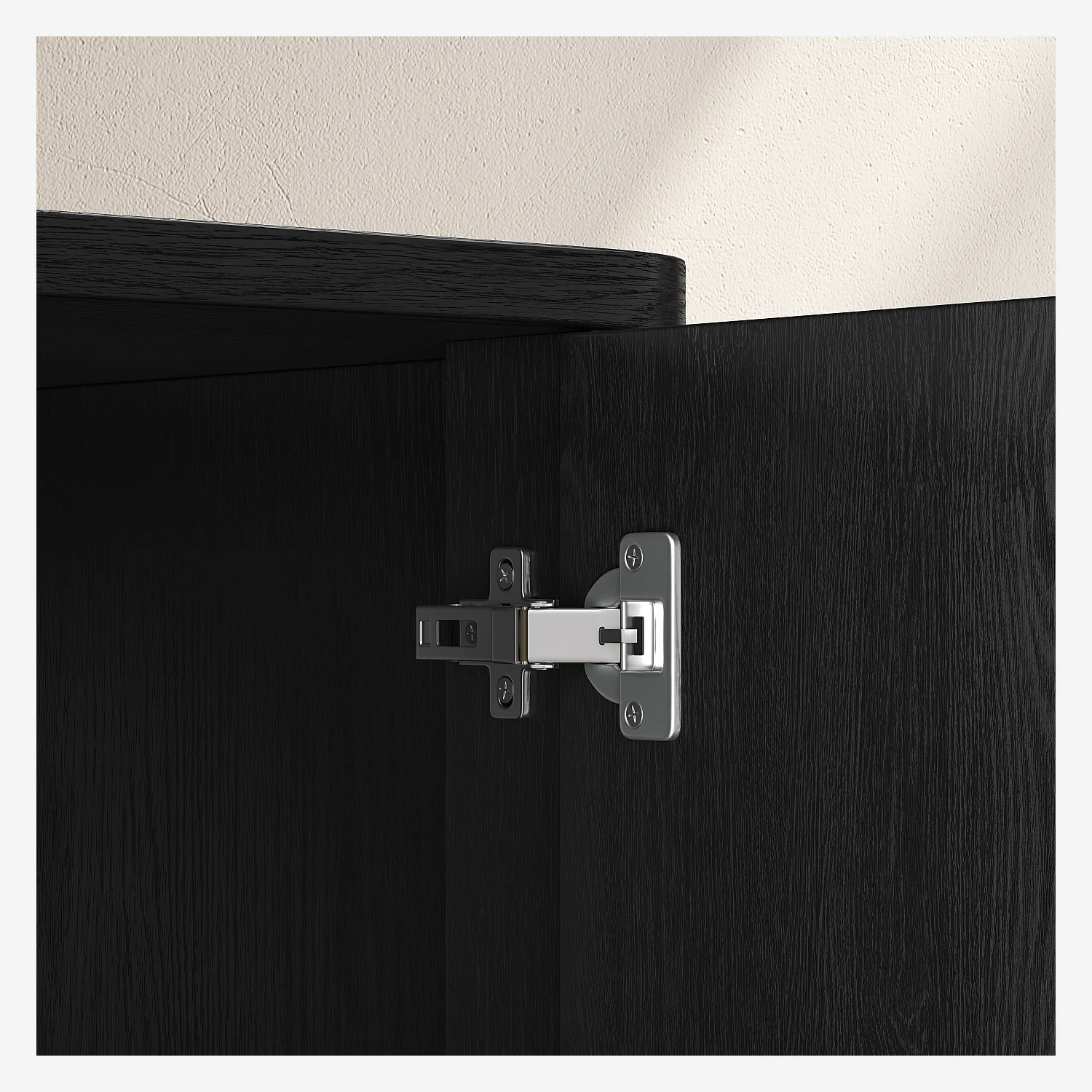 Buffet bas 3 portes en frêne - Noir - Design by Hélèna Pille - 9