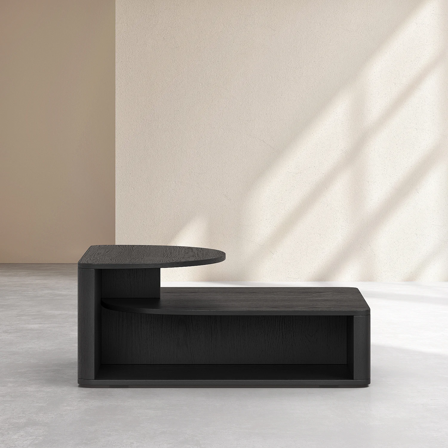 Table basse en frêne - Noir - Design by Hélèna Pille - 2