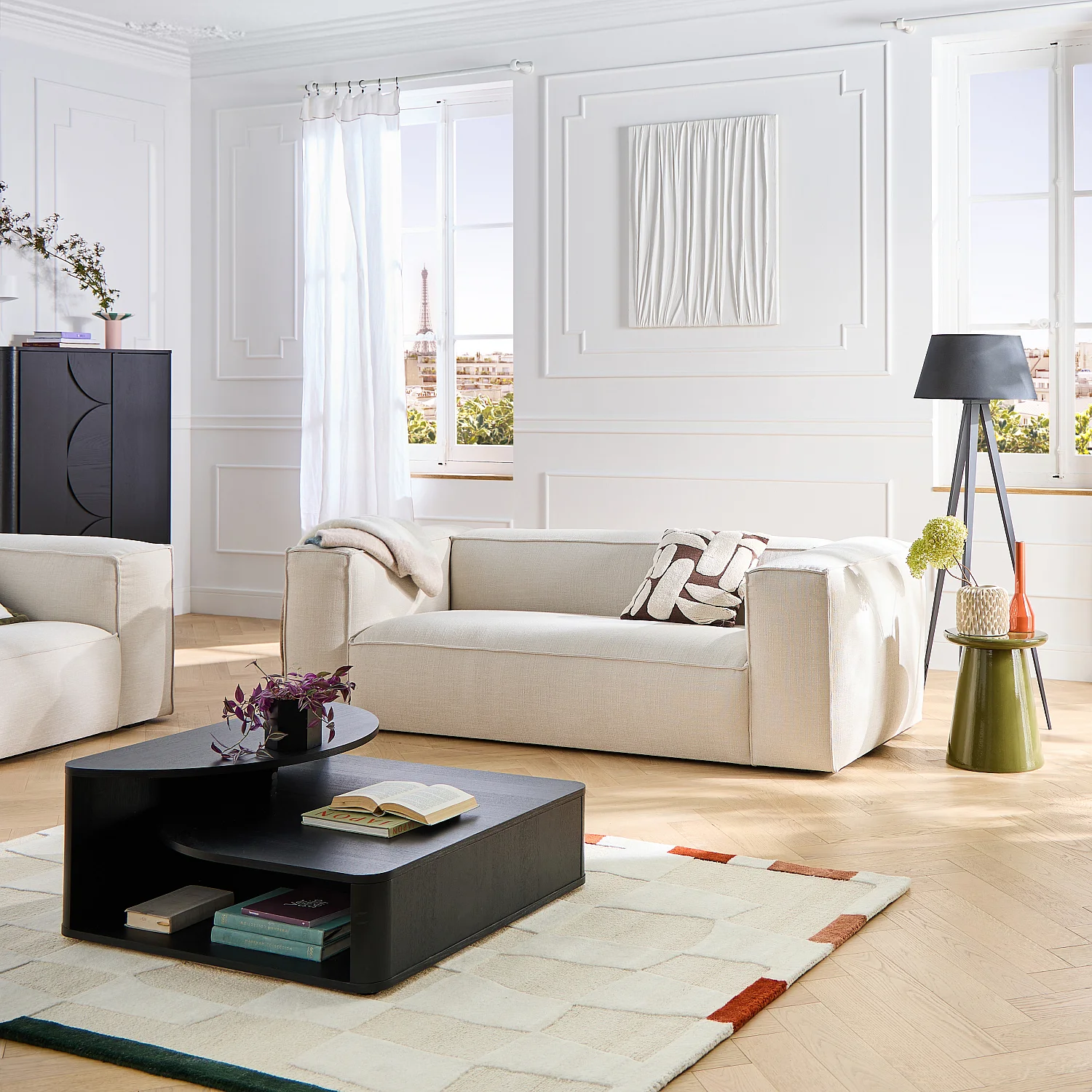 Table basse en frêne - Noir - Design by Hélèna Pille - 8