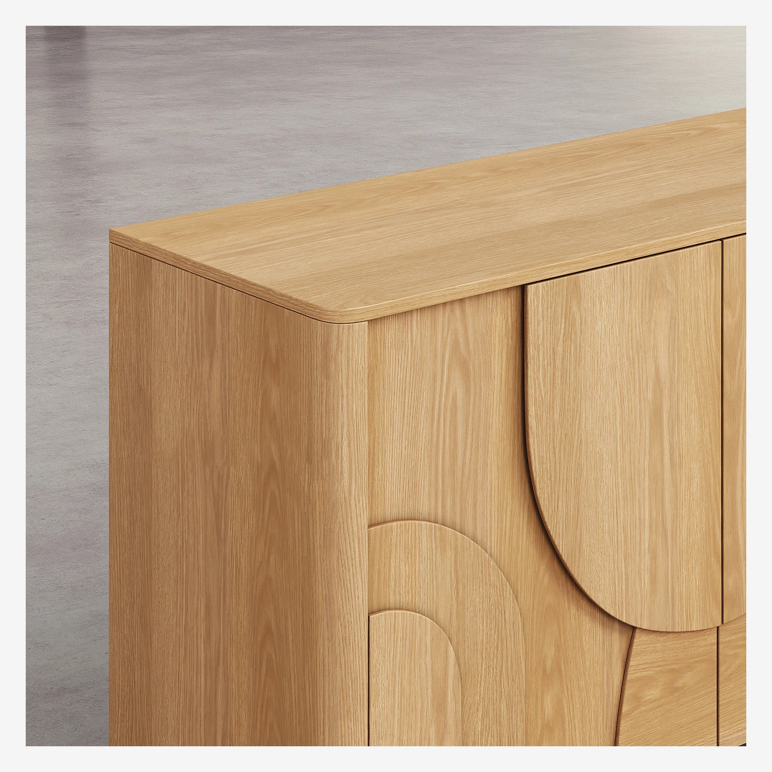 Buffet bas 2 portes en chêne - Naturel - Design by Hélèna Pille - 4