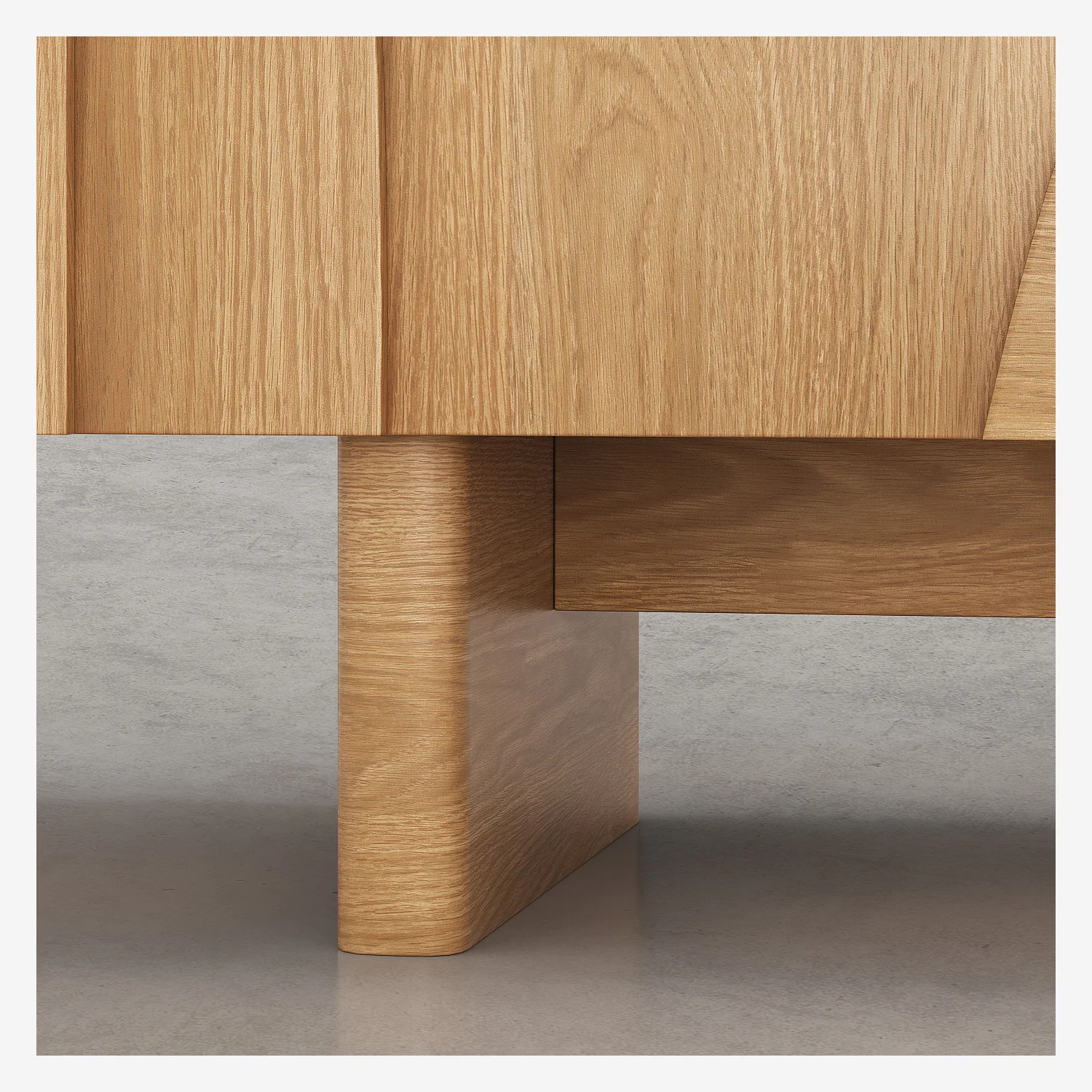 Buffet bas 2 portes en chêne - Naturel - Design by Hélèna Pille - 7