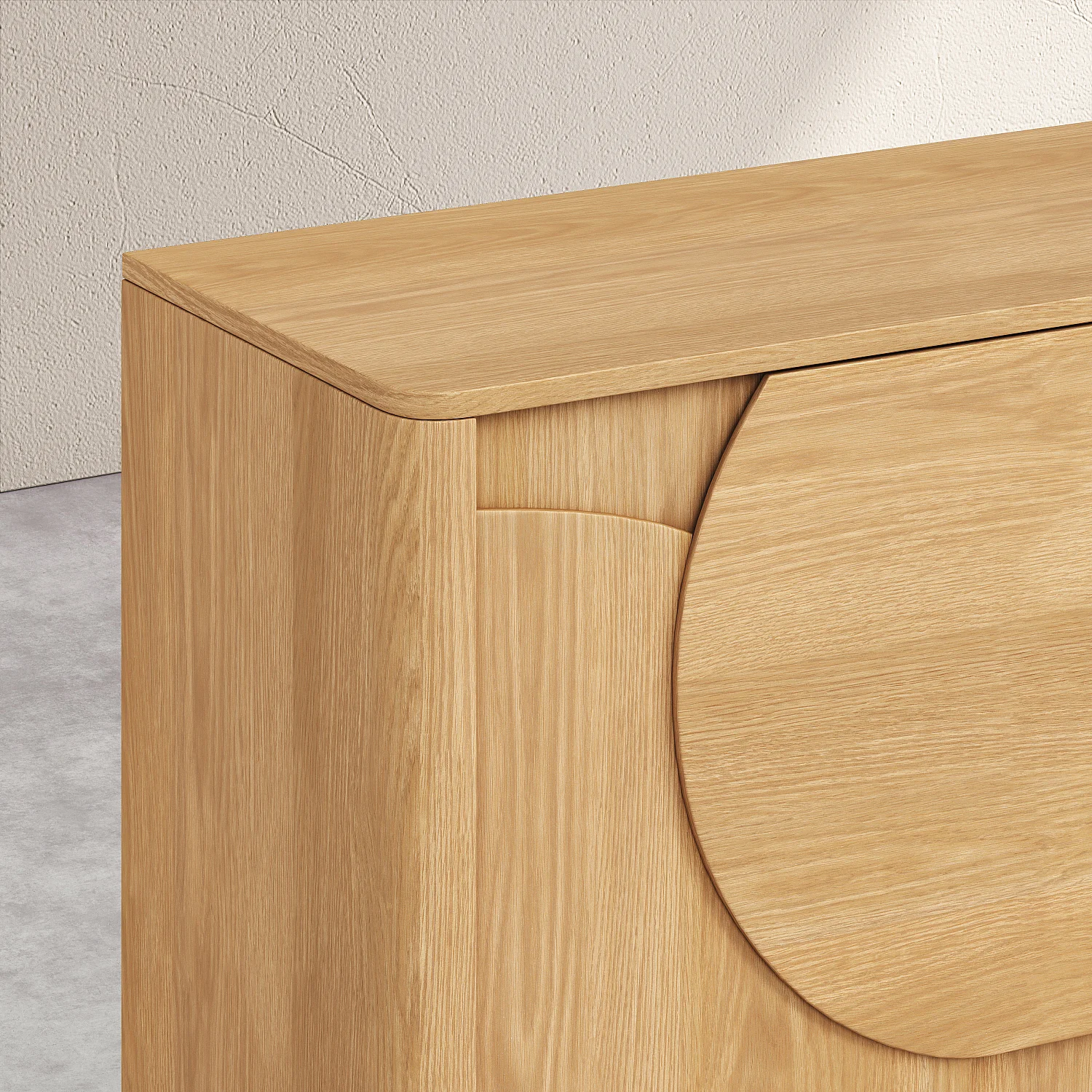 Buffet haut 2 portes en chêne - Naturel - Design by Hélèna Pille - 4