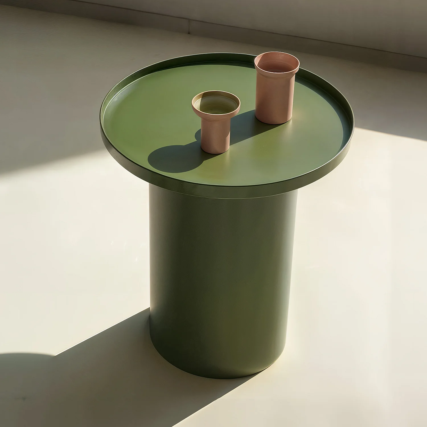 Tavolino da giardino in alluminio - Verde kaki - 1