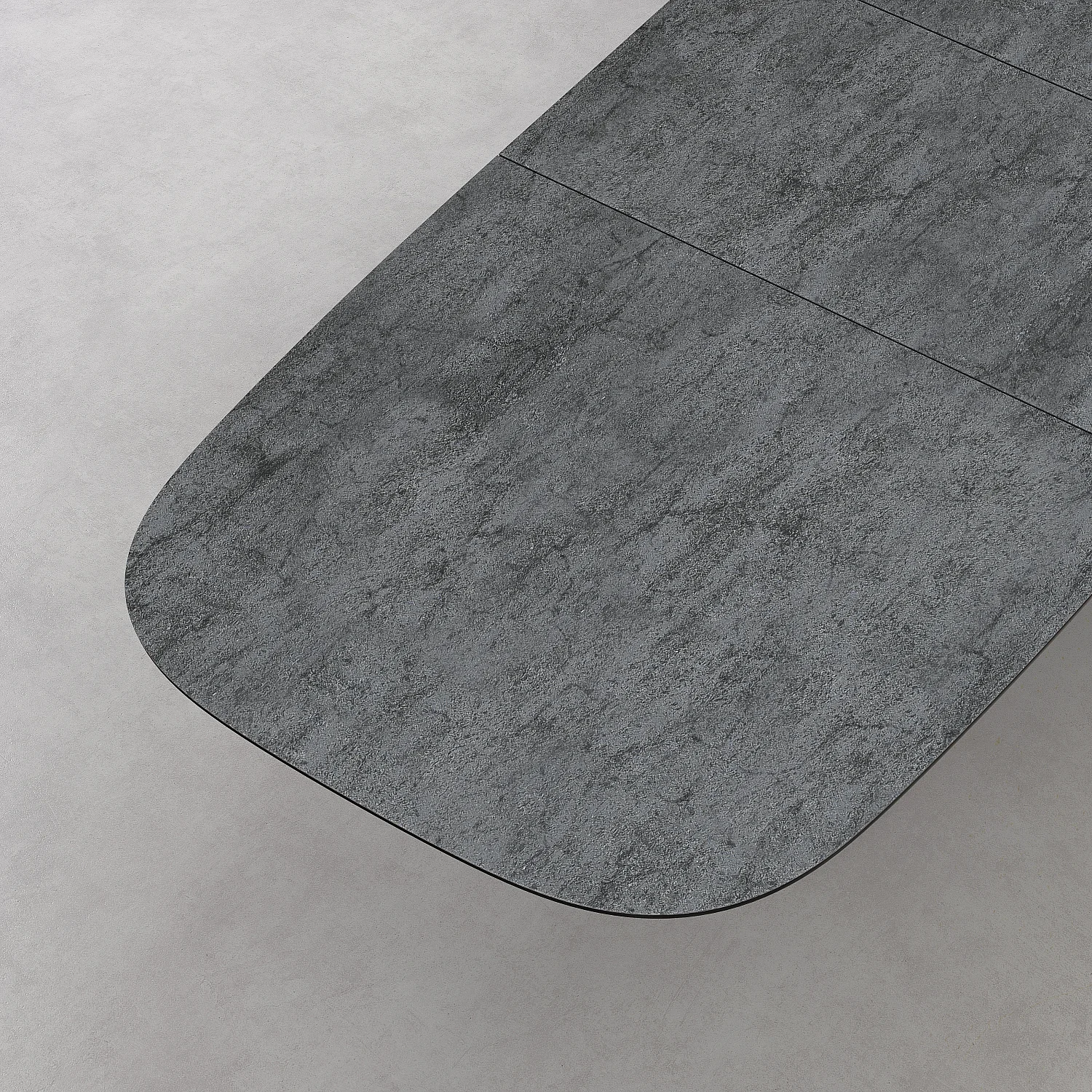 Mesa rectangular extensible de cerámica - Gris mineral - 4