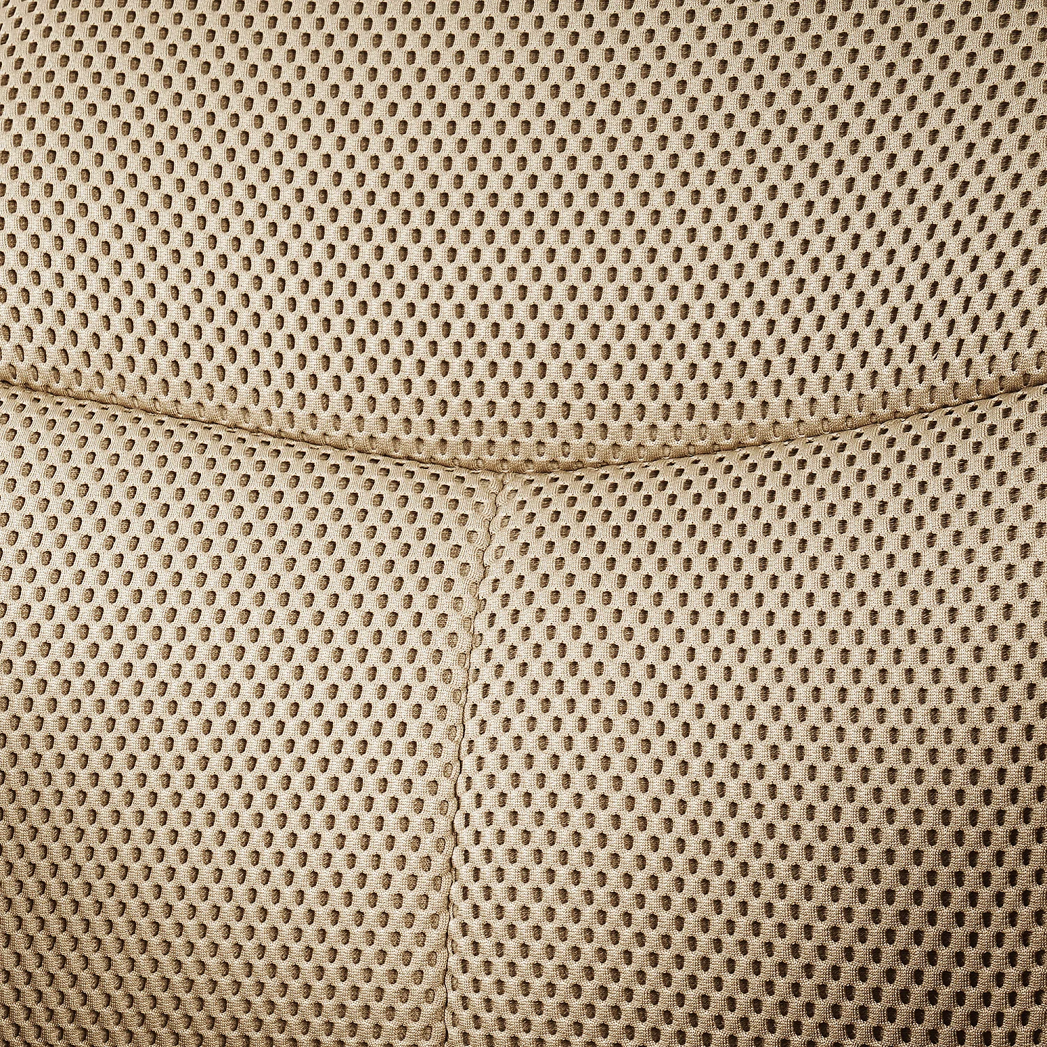 Zwenkbare stoel van 3D-stof en zwart metaal met armleuningen - Zandbeige - 3