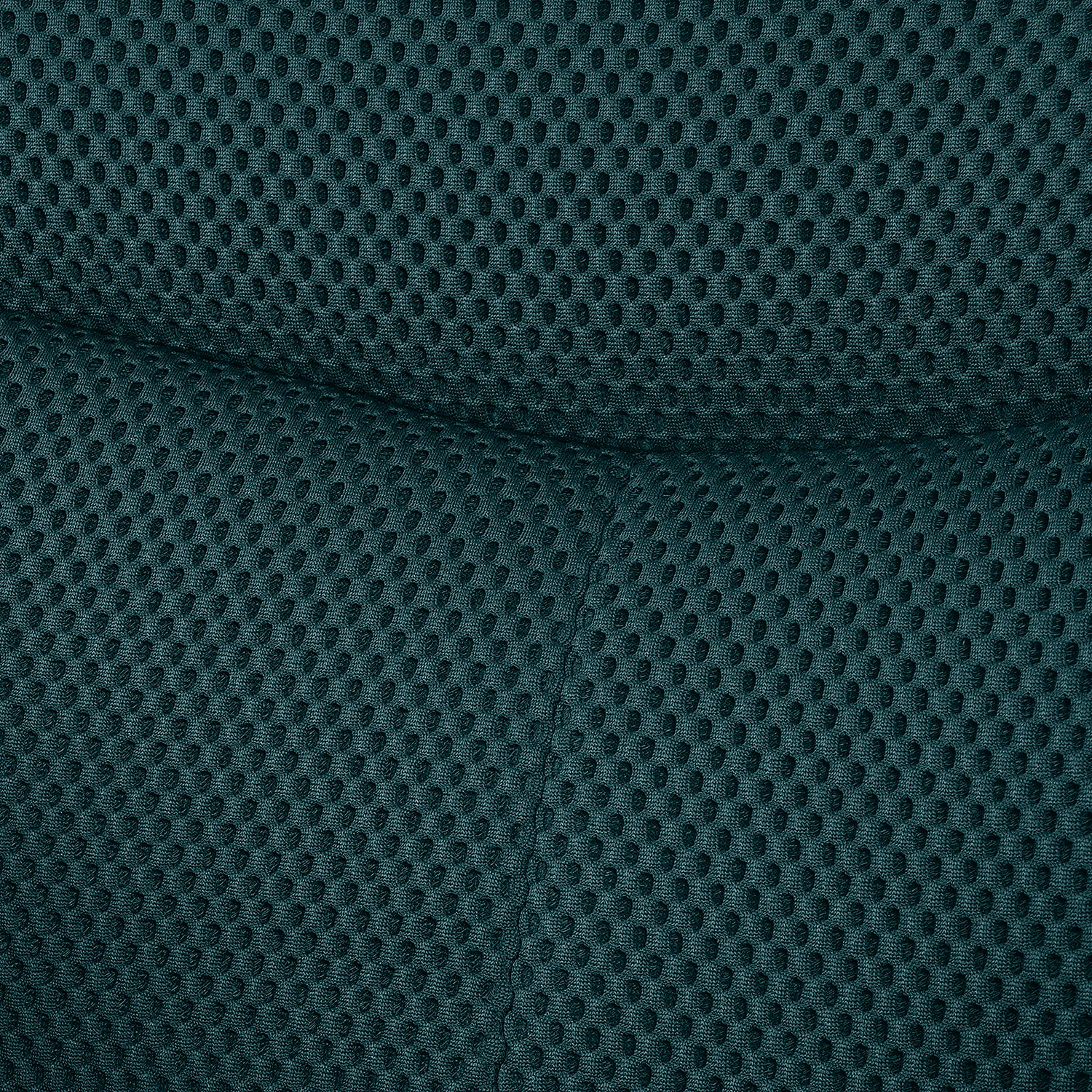 Chaise pivotante en tissu 3D et métal noir avec accoudoirs - Bleu canard - 3