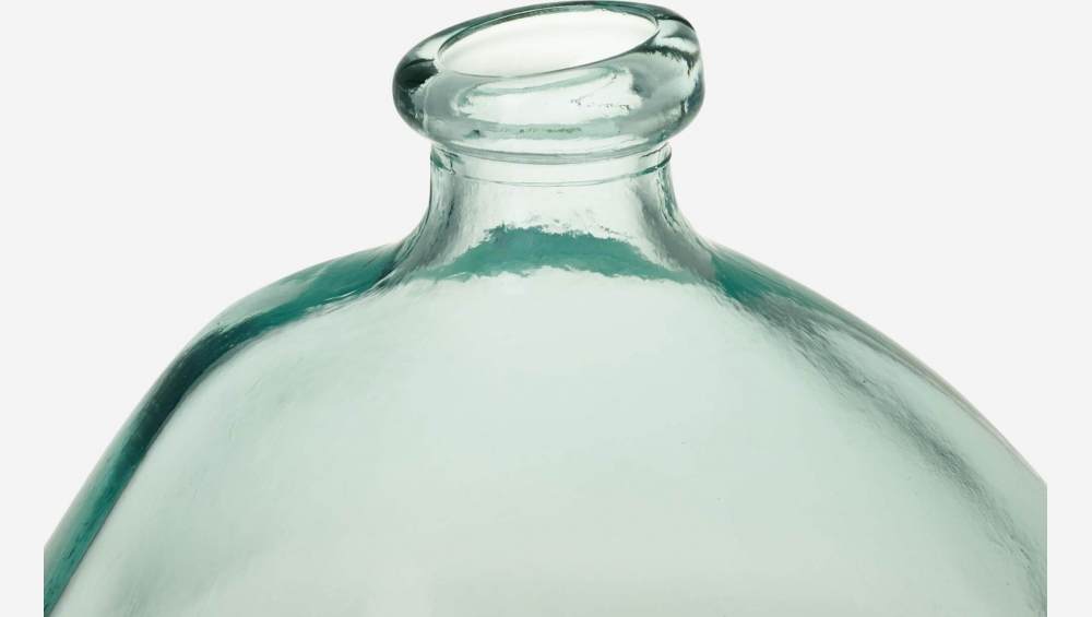 Vase en verre recyclé - Forme organique - 23 cm 