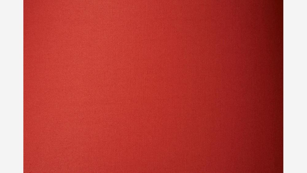 Abat-jour en coton rouge diamètre 34cm, hauteur 27cm