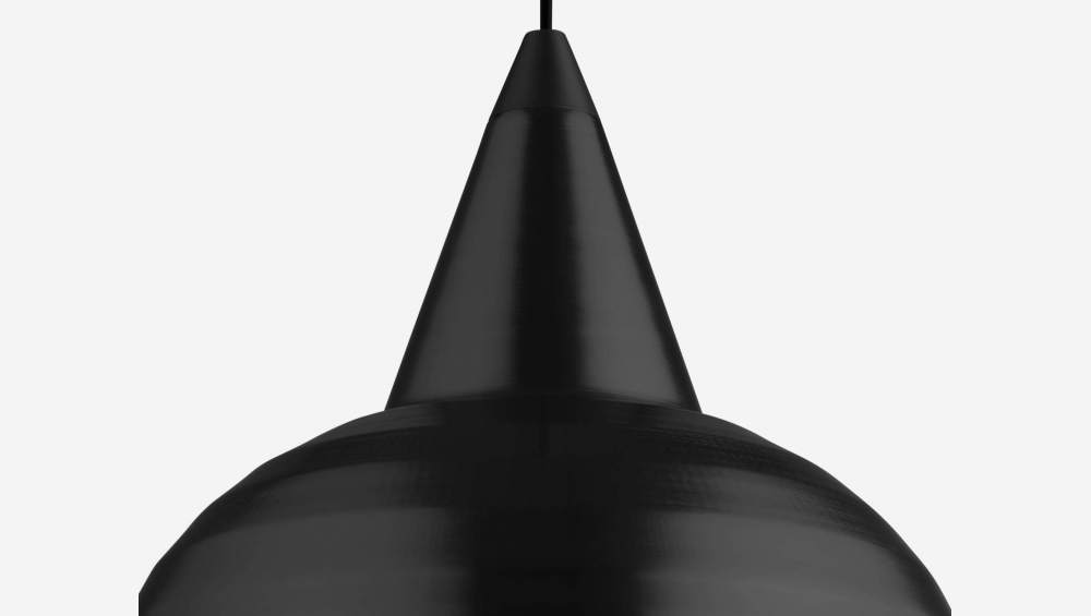 Suspension en aluminium laqué noir, diamètre 54cm