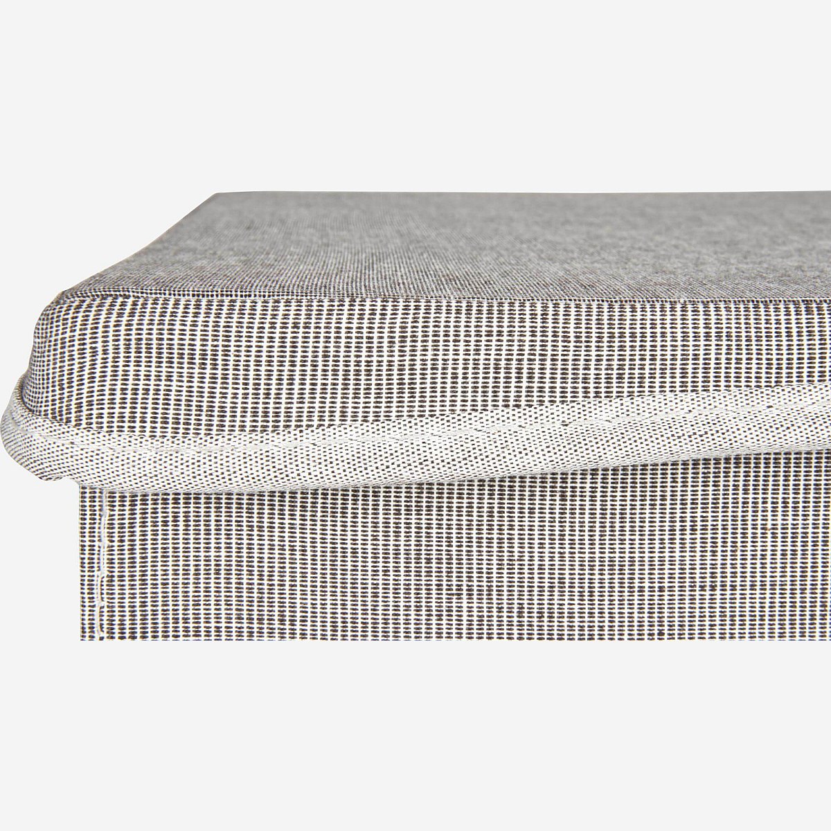 Barnabé - Aufbewahrungsbox Grauer Stoff - 12,5x39x26cm - Habitat