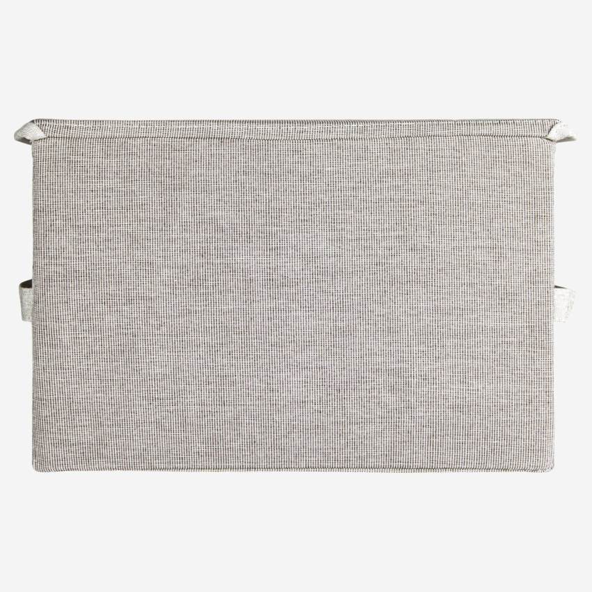 Fabric storage box - Grey - 25 x 39 x 26 cm