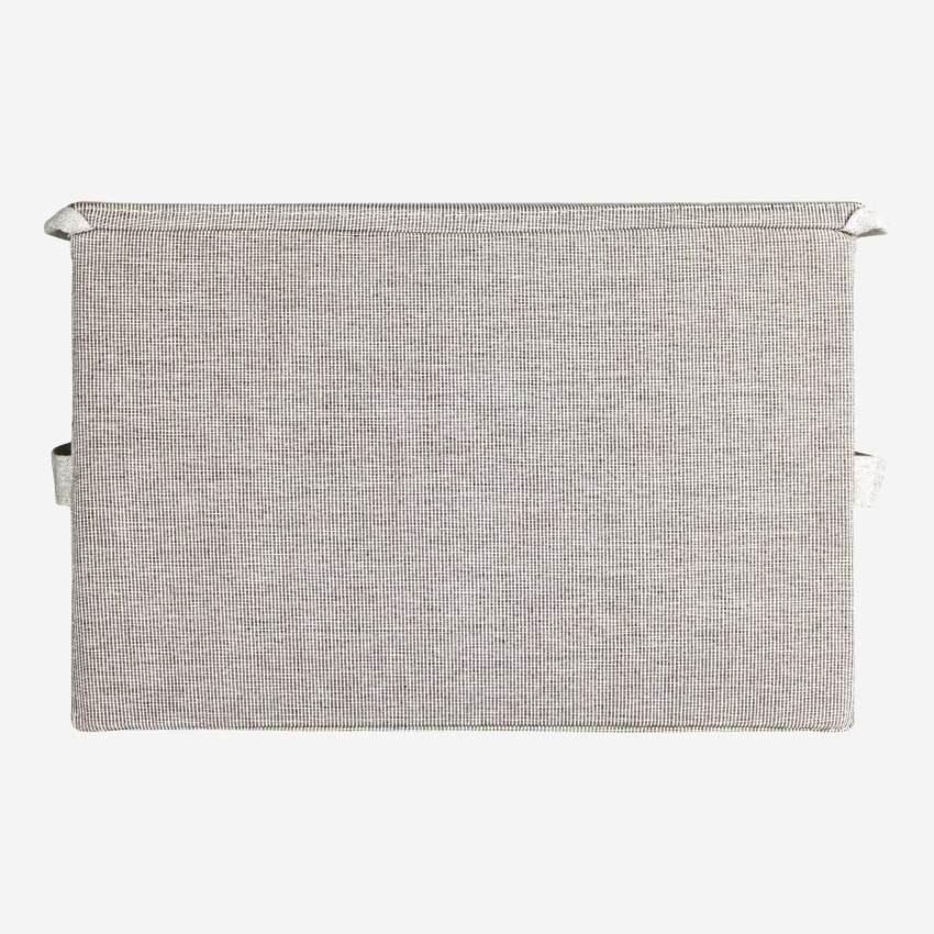 Fabric storage box - Grey - 25 x 39 x 26 cm