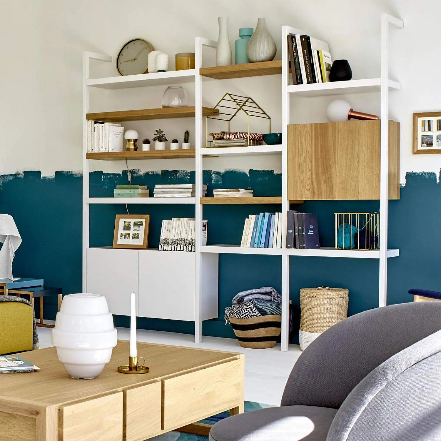 Caisson pour rangement modulaire – 90 cm - Blanc - Design by Terence Woodgate - 13