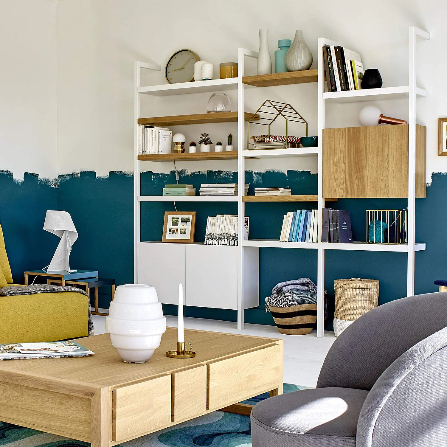 Caisson pour rangement modulaire – 60 cm - Blanc - Design by Terence Woodgate - 1