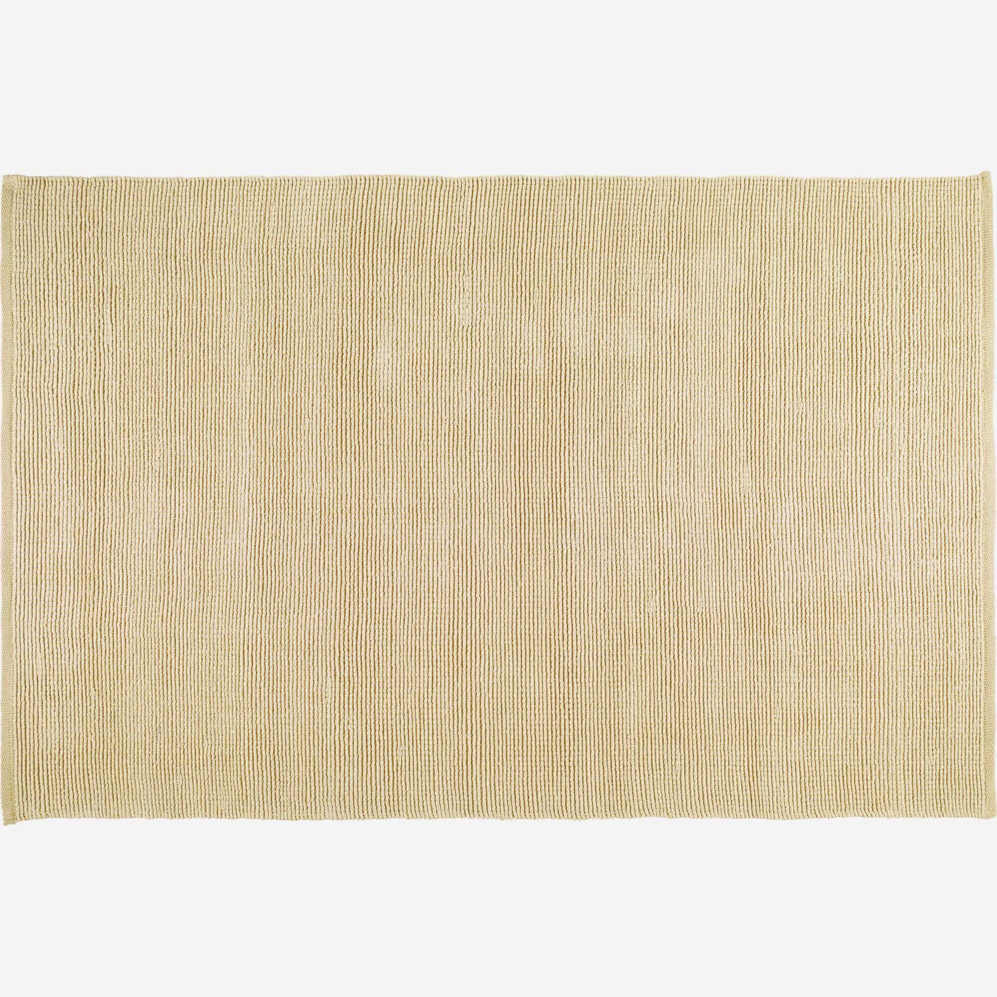 Large textured cotton rug