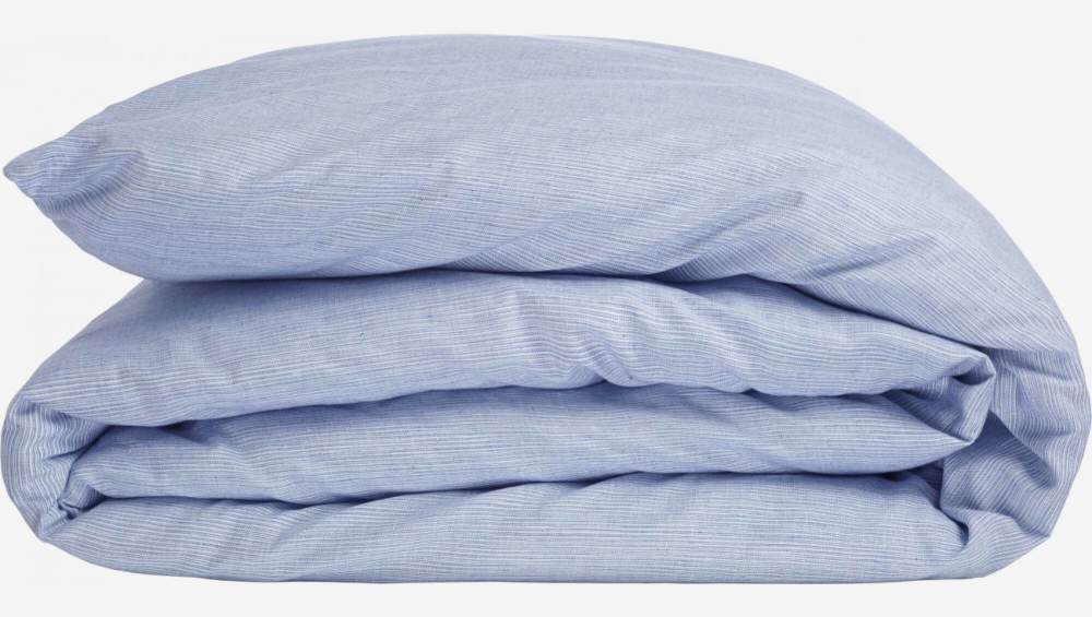 Bettbezug aus Baumwolle - 240 x 260 cm - Blau