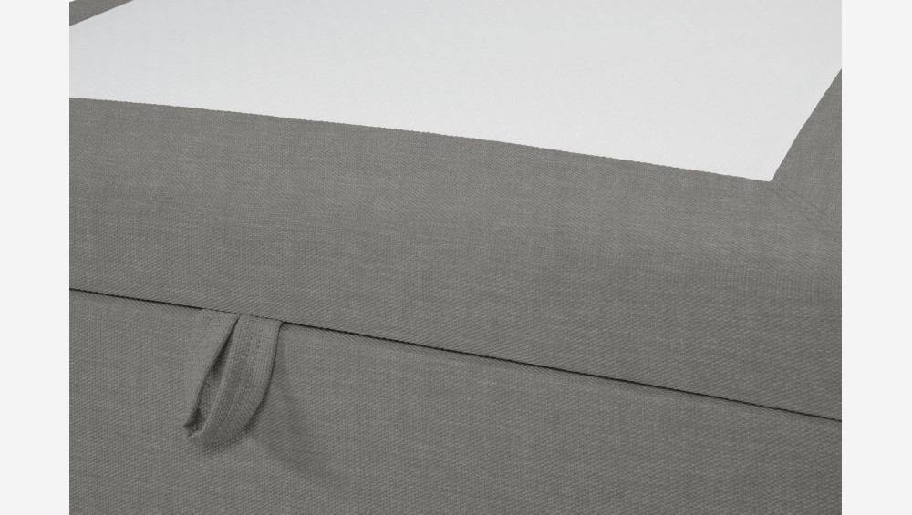 Somier de láminas 2x70x200cm de tela gris ratón