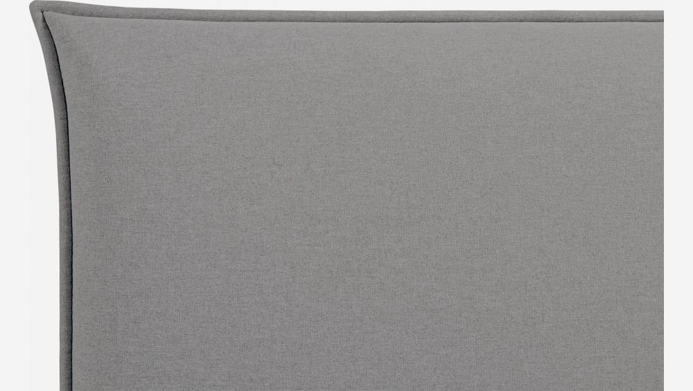 Cabecero de cama para somier de 140cm de tela gris claro