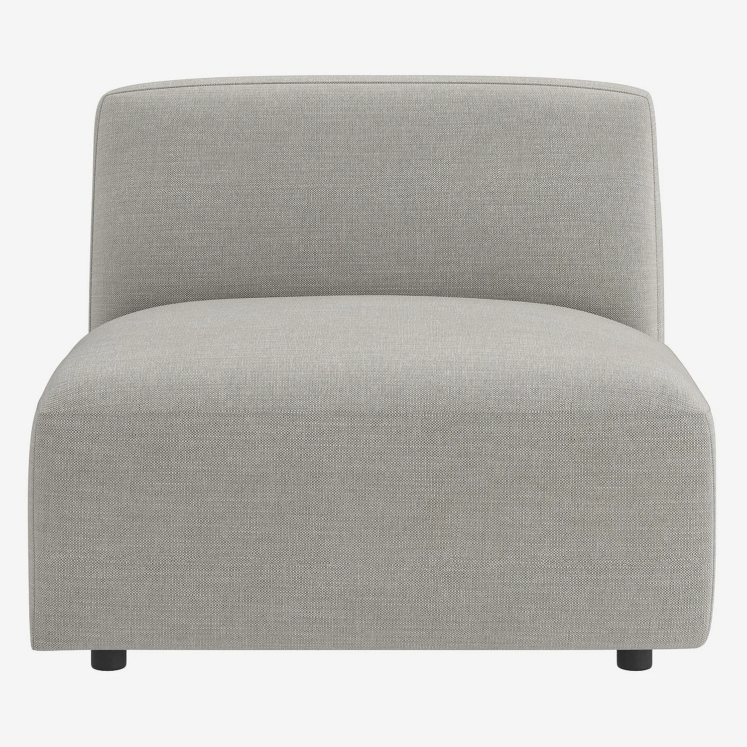 Grand canapé d'angle modulable en tissu - Gris perle - 10