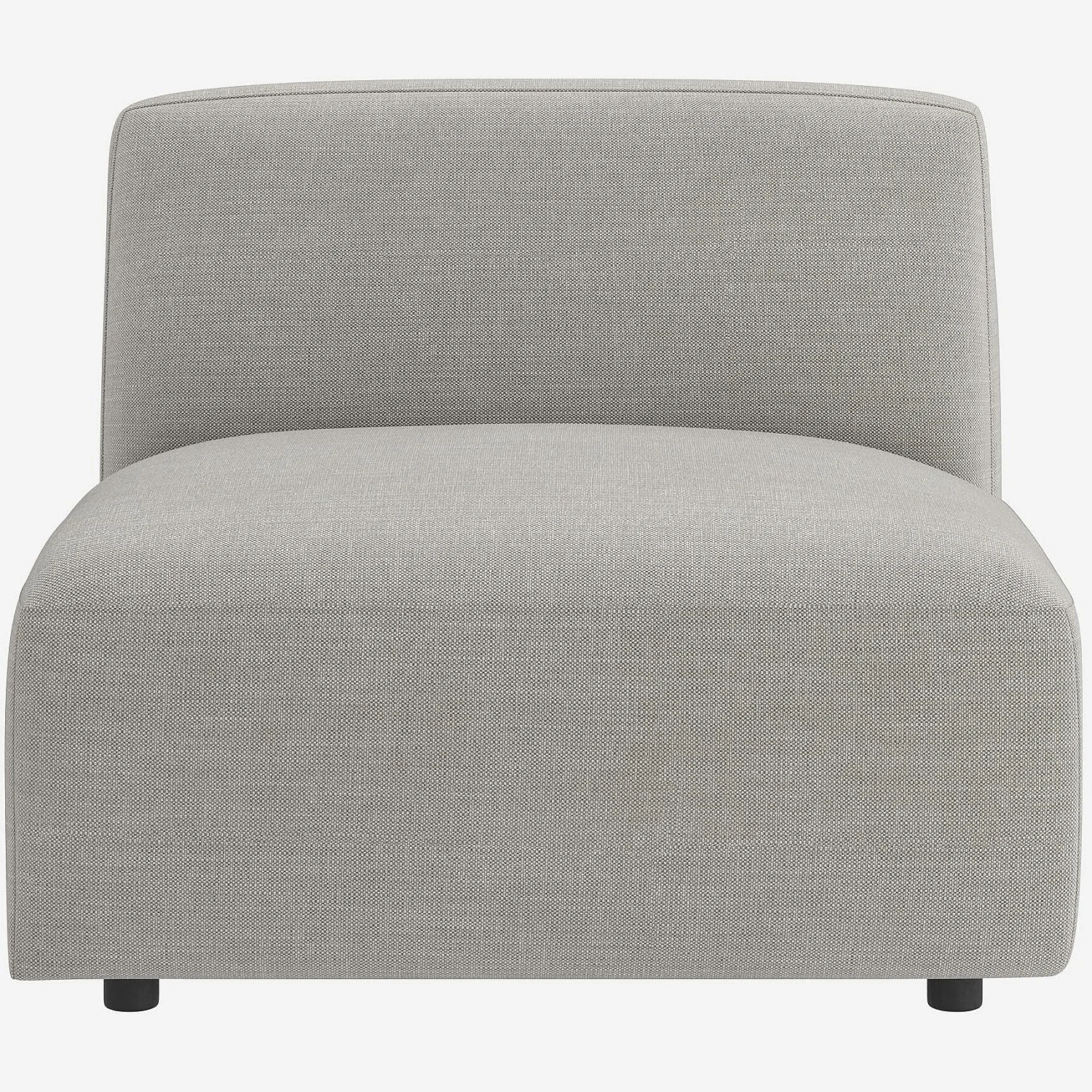 Grand canapé d'angle modulable en tissu - Gris perle - 10