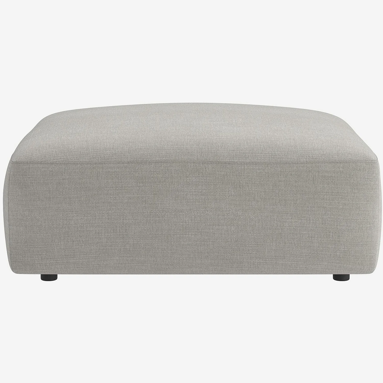 Grand canapé d'angle modulable en tissu - Gris perle - 11