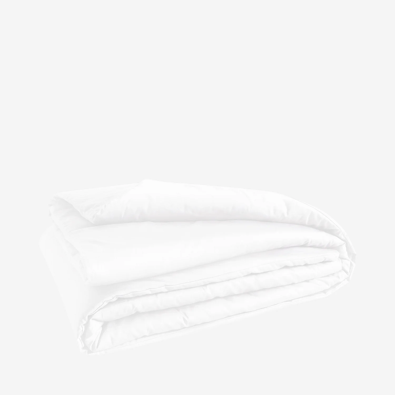 Housse de couette en satin de coton - 240 x 220 cm - Blanc - 2