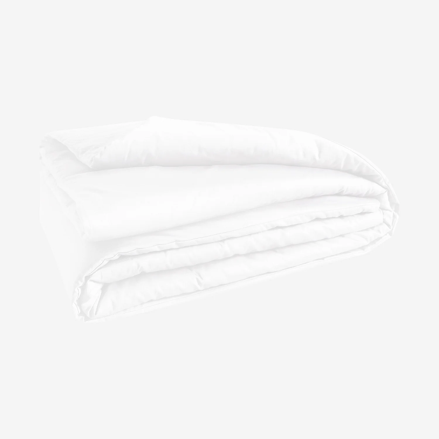 Housse de couette en satin de coton - 240 x 220 cm - Blanc - 2