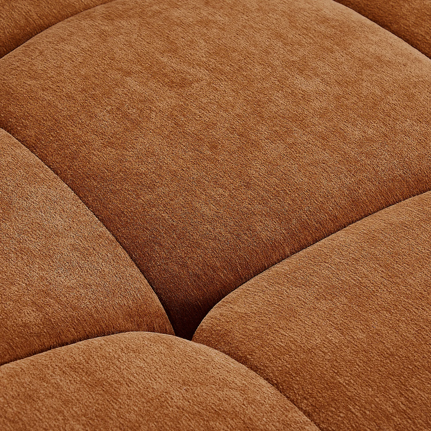 Canapé d'angle gauche en tissu - Ocre foncé - 4