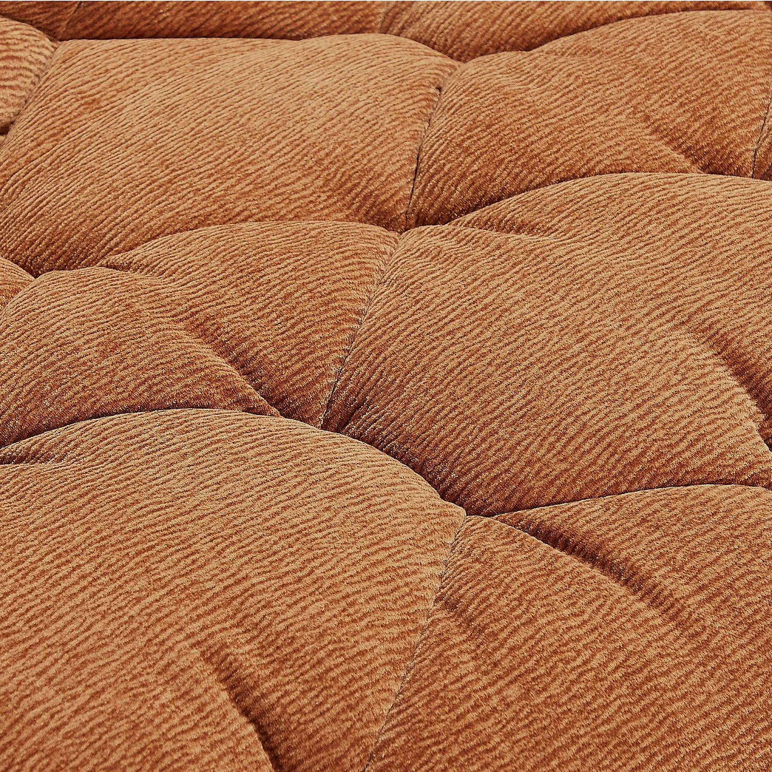 Canapé 3 places en tissu - Terracotta - 4