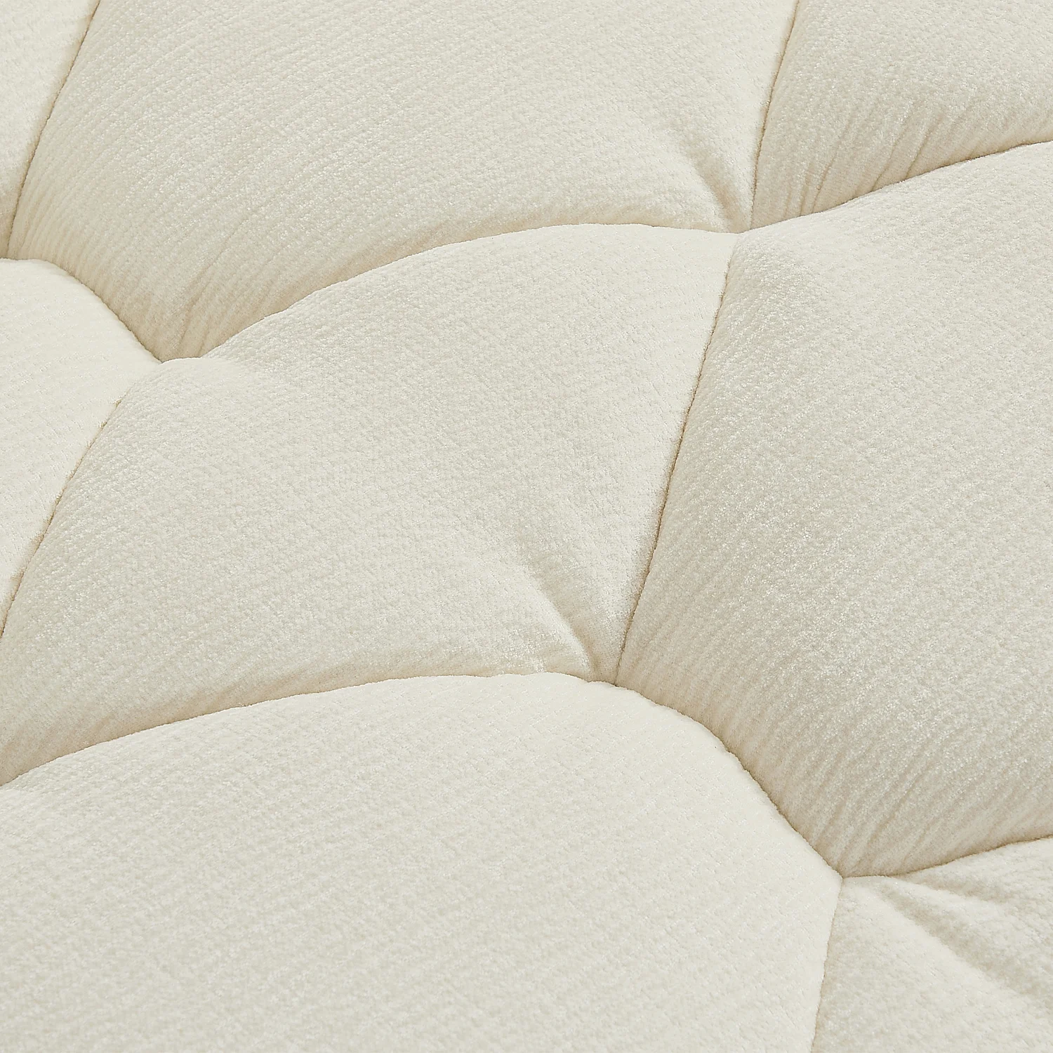 Sofá 2 plazas en tejido - Crudo - 4