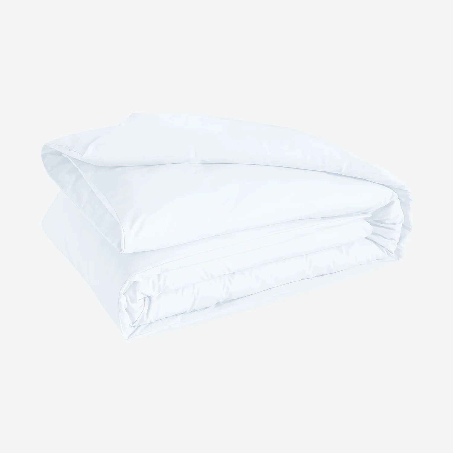 Housse de couette en percale de coton - 140 x 200 cm - Blanc - 7