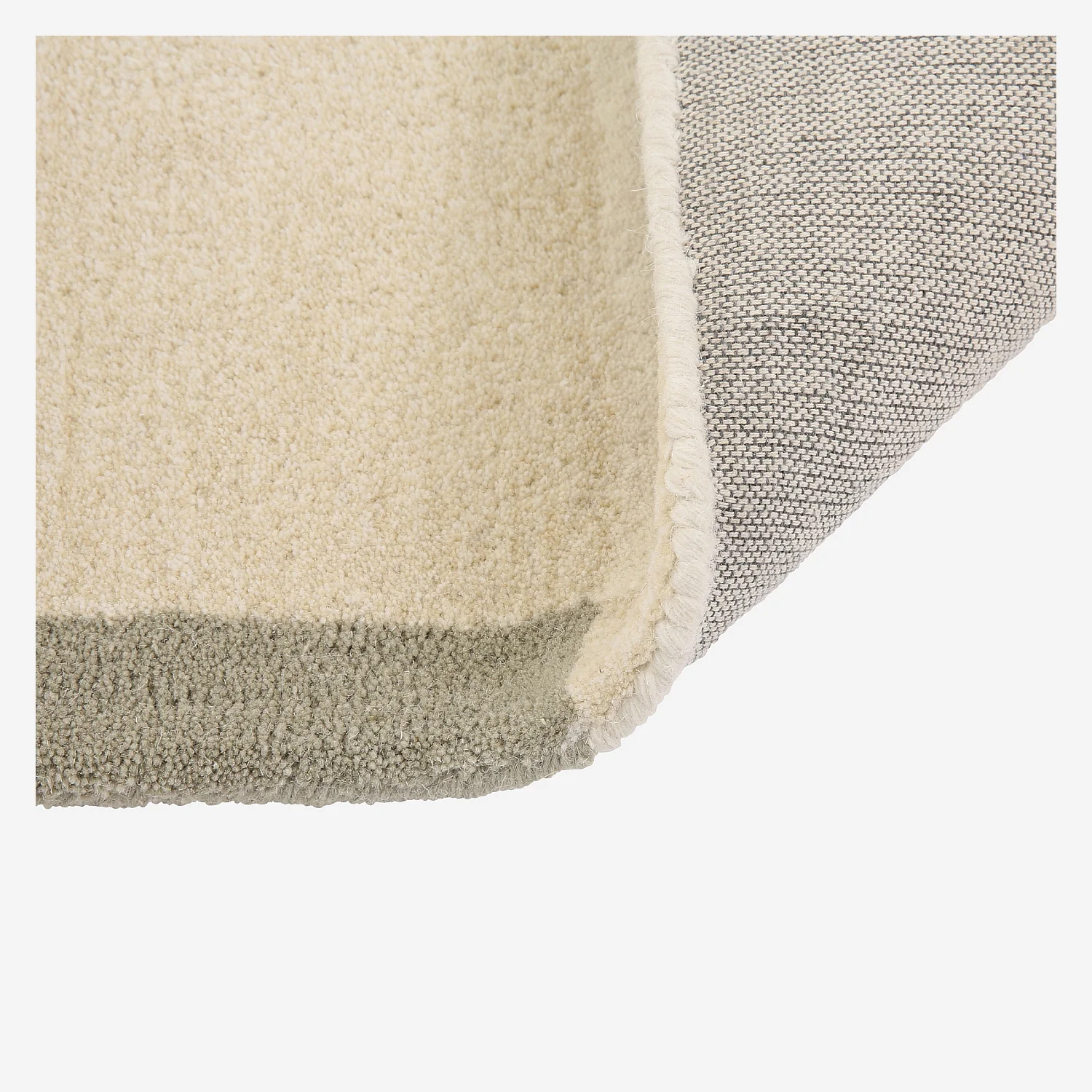 Tappeto in lana tuftata - 170 x 240 cm - Beige, verde kaki e blu reale - Design di Floriane Jacques - 8