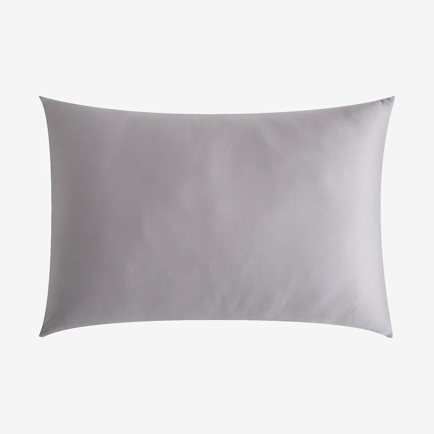 Taie d'oreiller en satin de coton - 50 x 70 cm - Gris argenté - 2