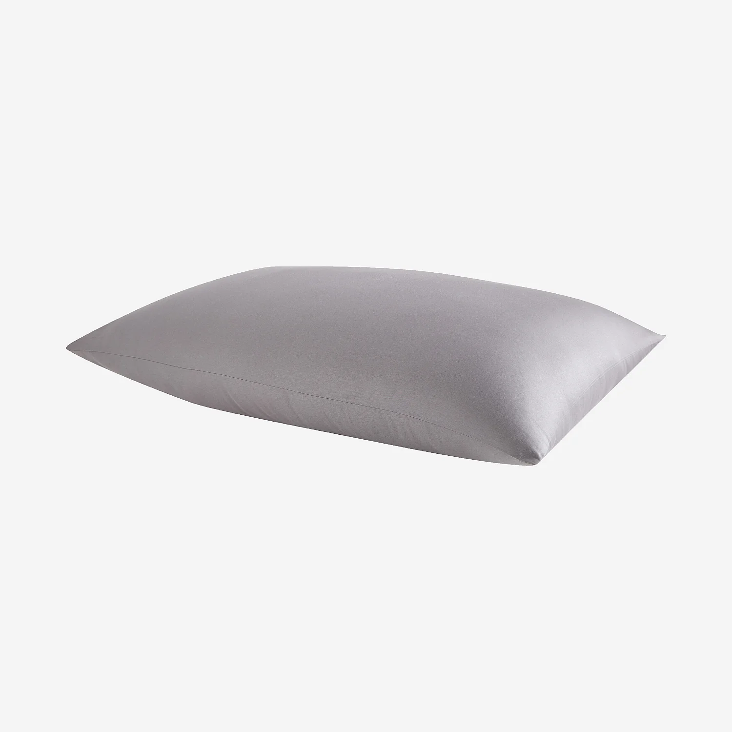 Taie d'oreiller en satin de coton - 50 x 70 cm - Gris argenté - 6