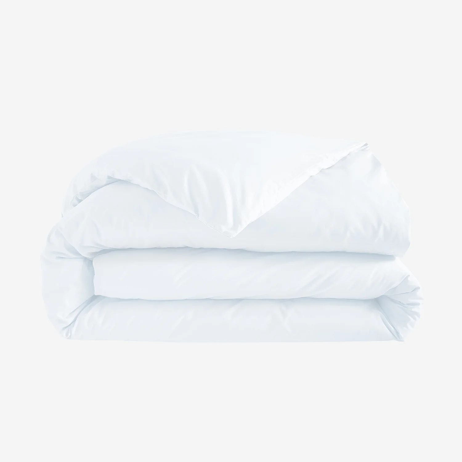 Housse de couette en percale de coton - 240 x 220 cm - Blanc - 5
