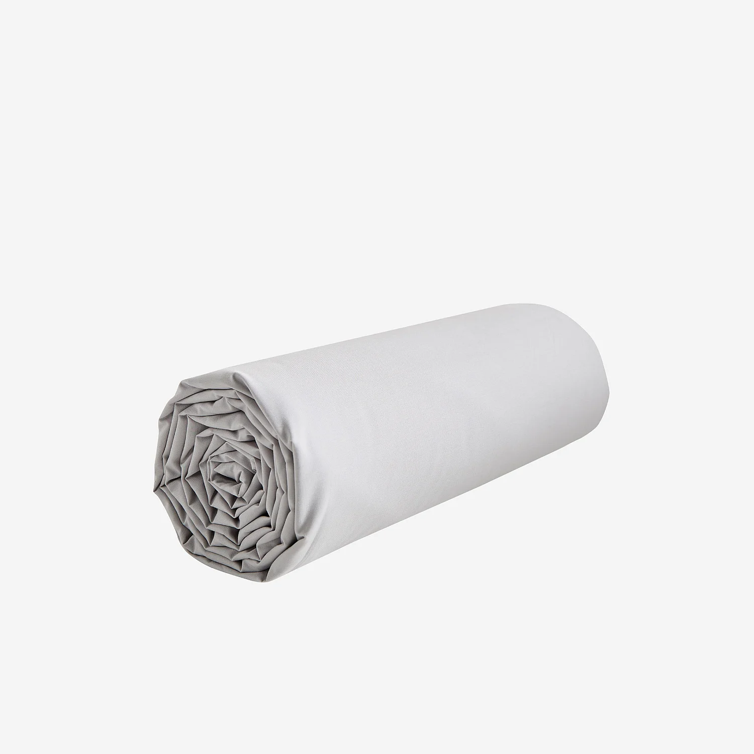 Drap Housse en percale de coton - 140 x 200 cm - Gris perle - 3