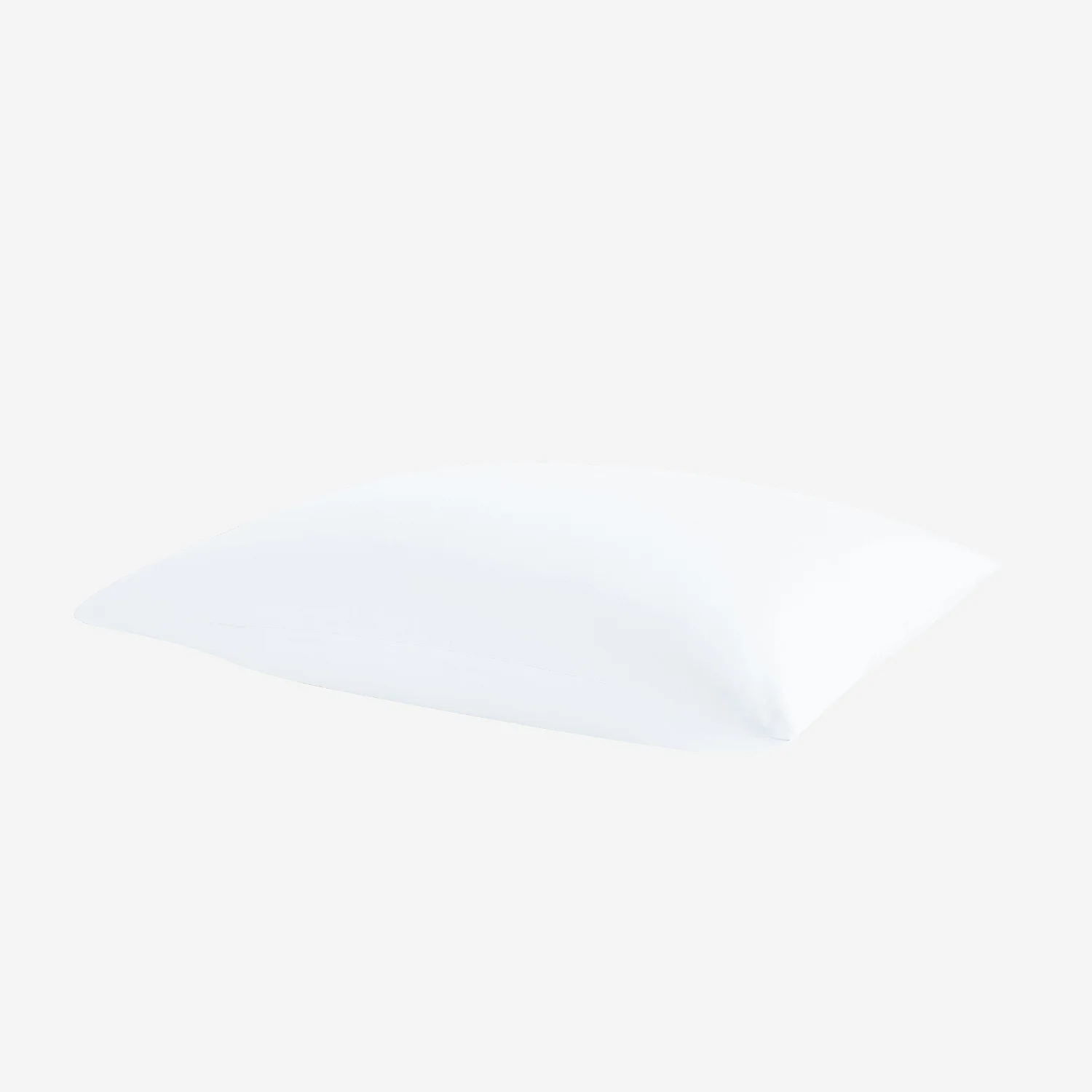 Taie d'oreiller en percale de coton - 50 x 70 cm - Blanc - 2