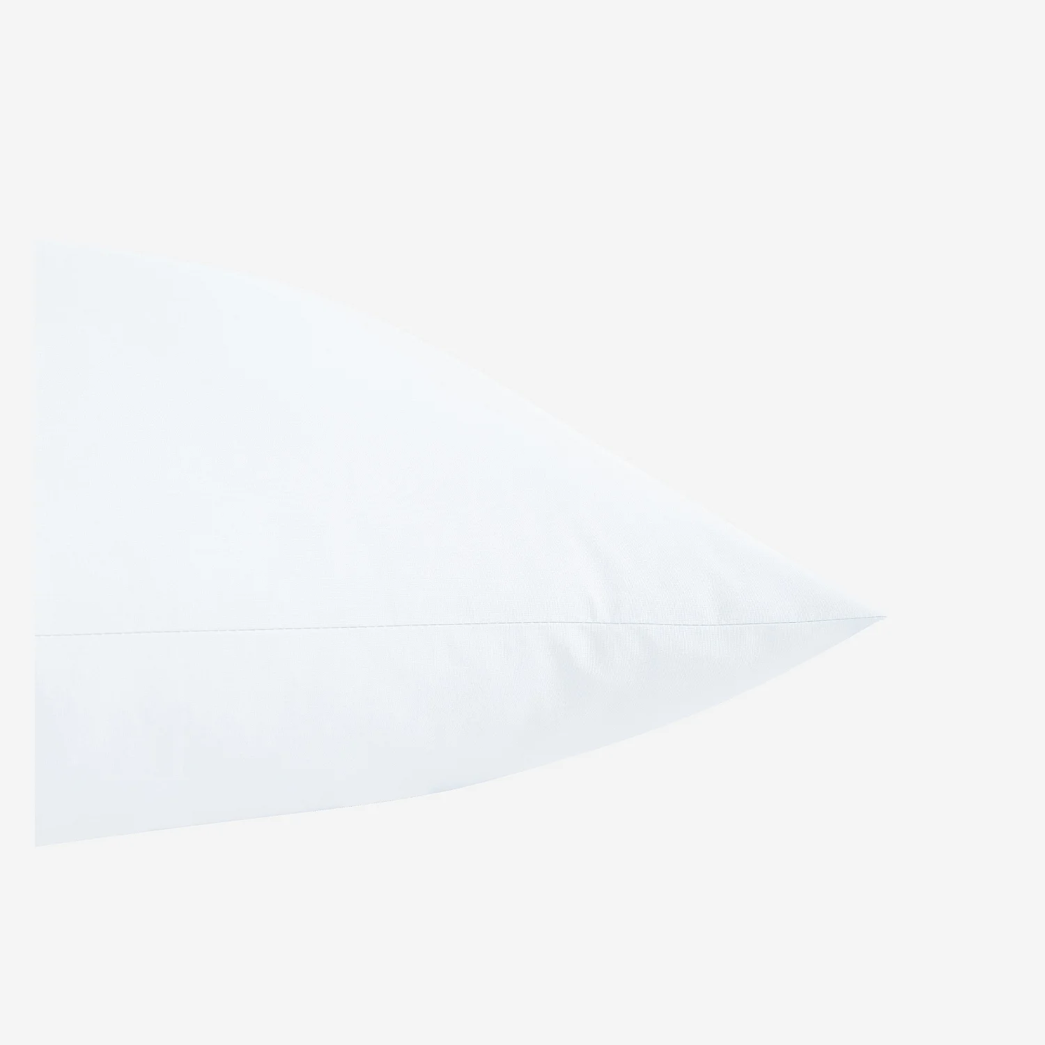 Taie d'oreiller en percale de coton - 50 x 70 cm - Blanc - 3