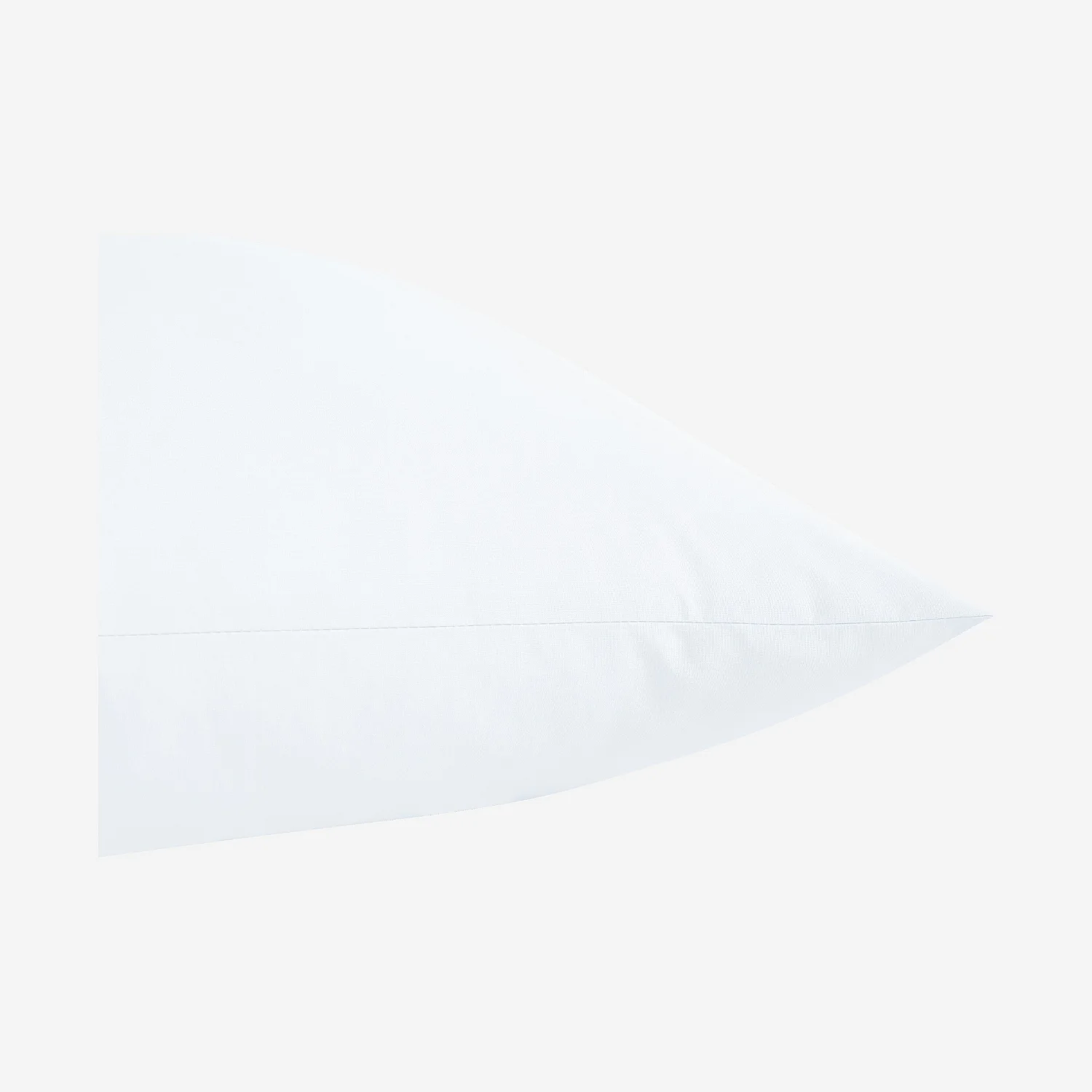 Taie d'oreiller en percale de coton - 50 x 70 cm - Blanc - 3