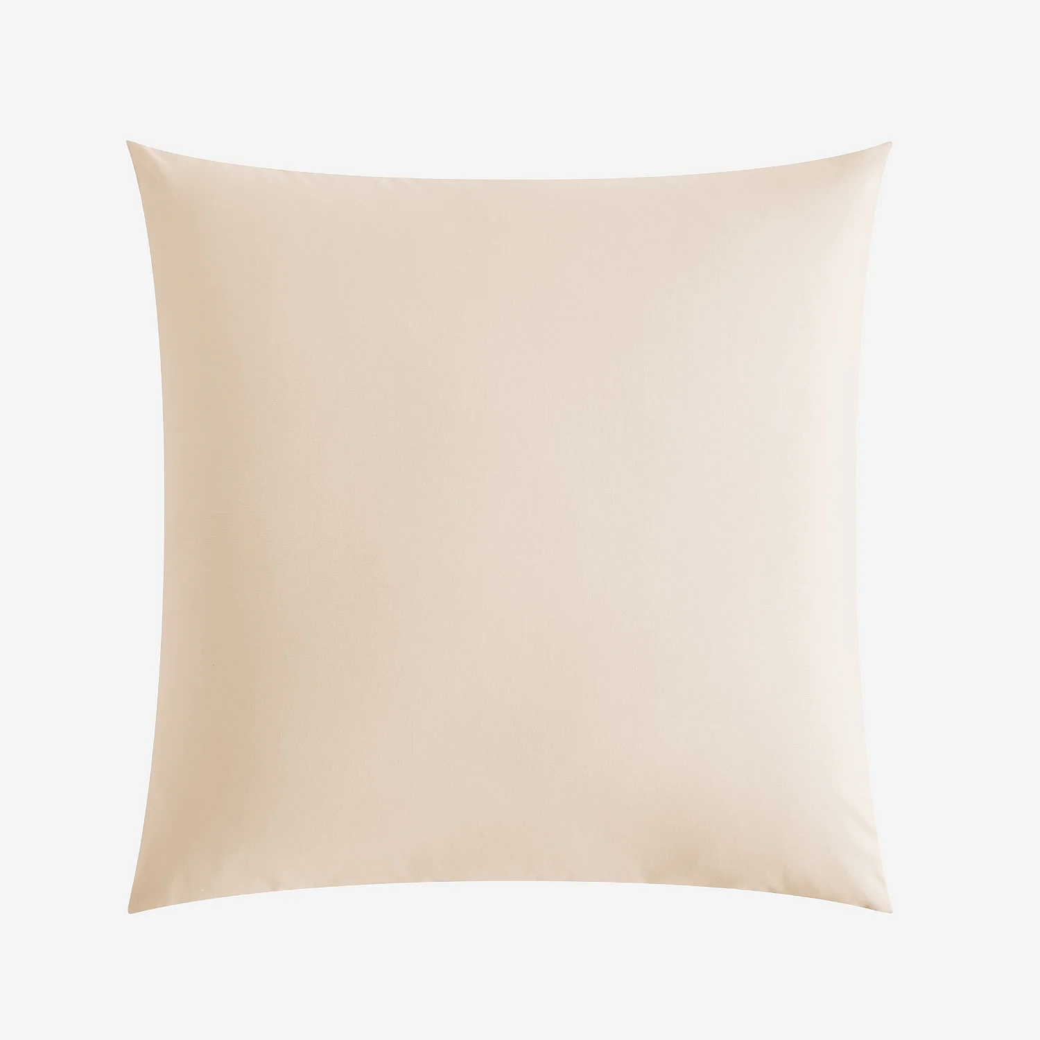 Taie d'oreiller en percale de coton - 65 x 65 cm - Ivoire - 2