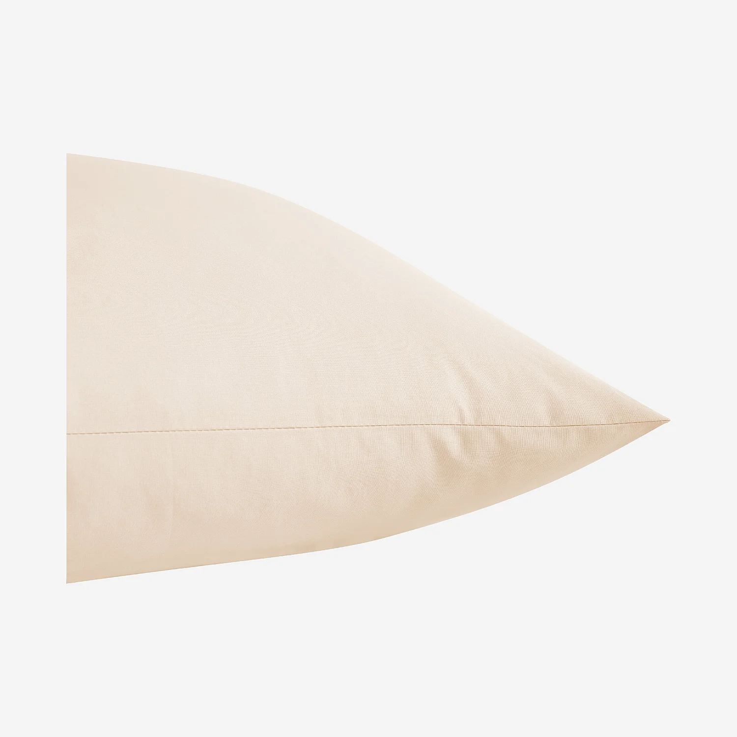 Taie d'oreiller en percale de coton - 65 x 65 cm - Ivoire - 4
