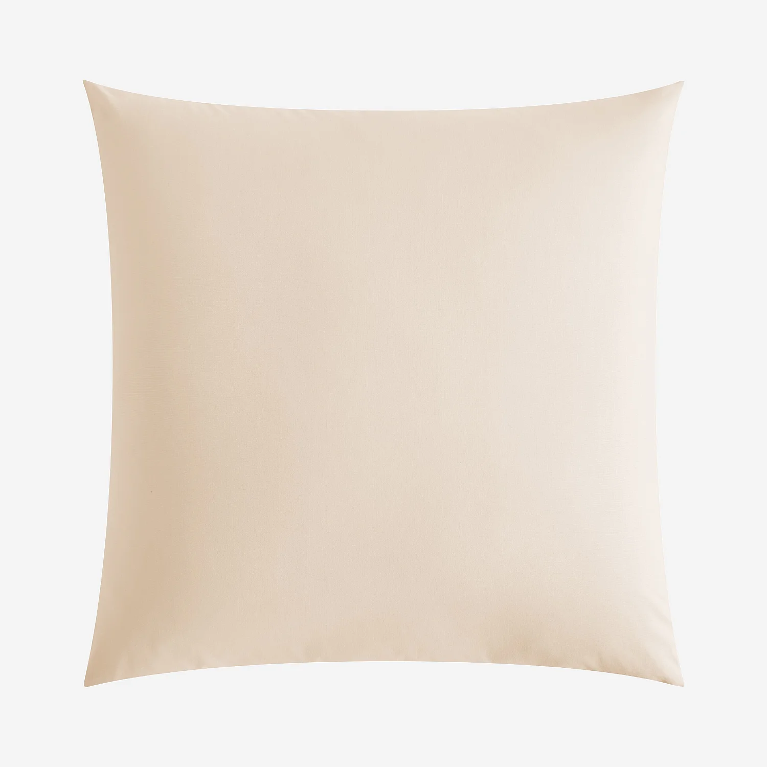 Taie d'oreiller en percale de coton - 65 x 65 cm - Ivoire - 2