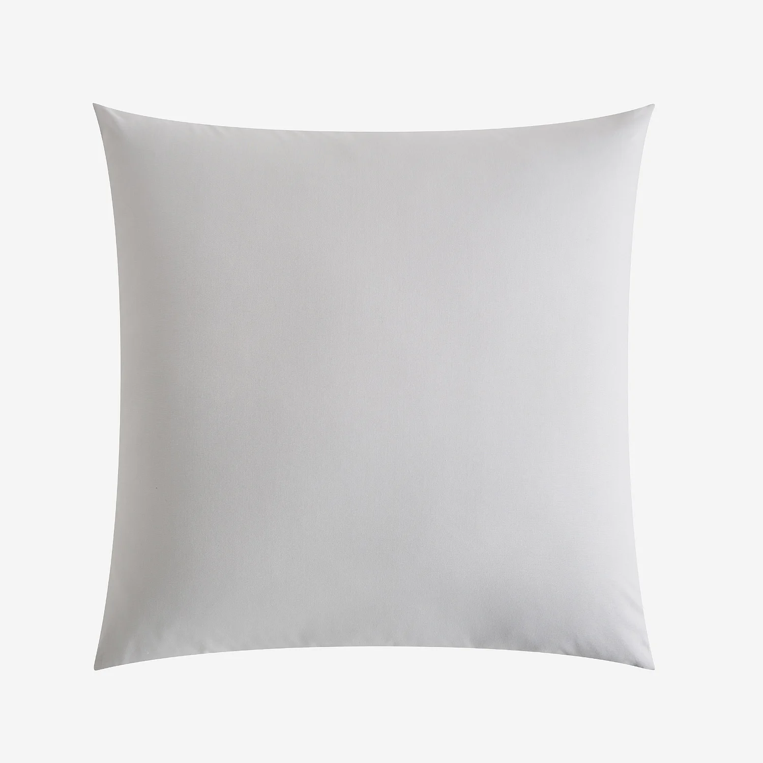 Taie d'oreiller en percale de coton - 65 x 65 cm - Gris perle - 2