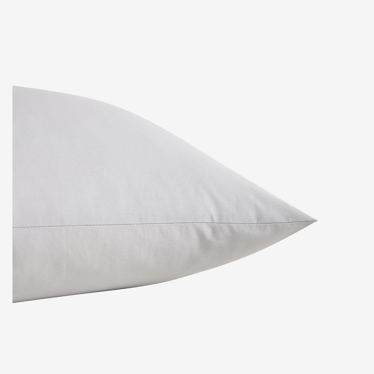 Taie d'oreiller en percale de coton - 65 x 65 cm - Gris perle - 4