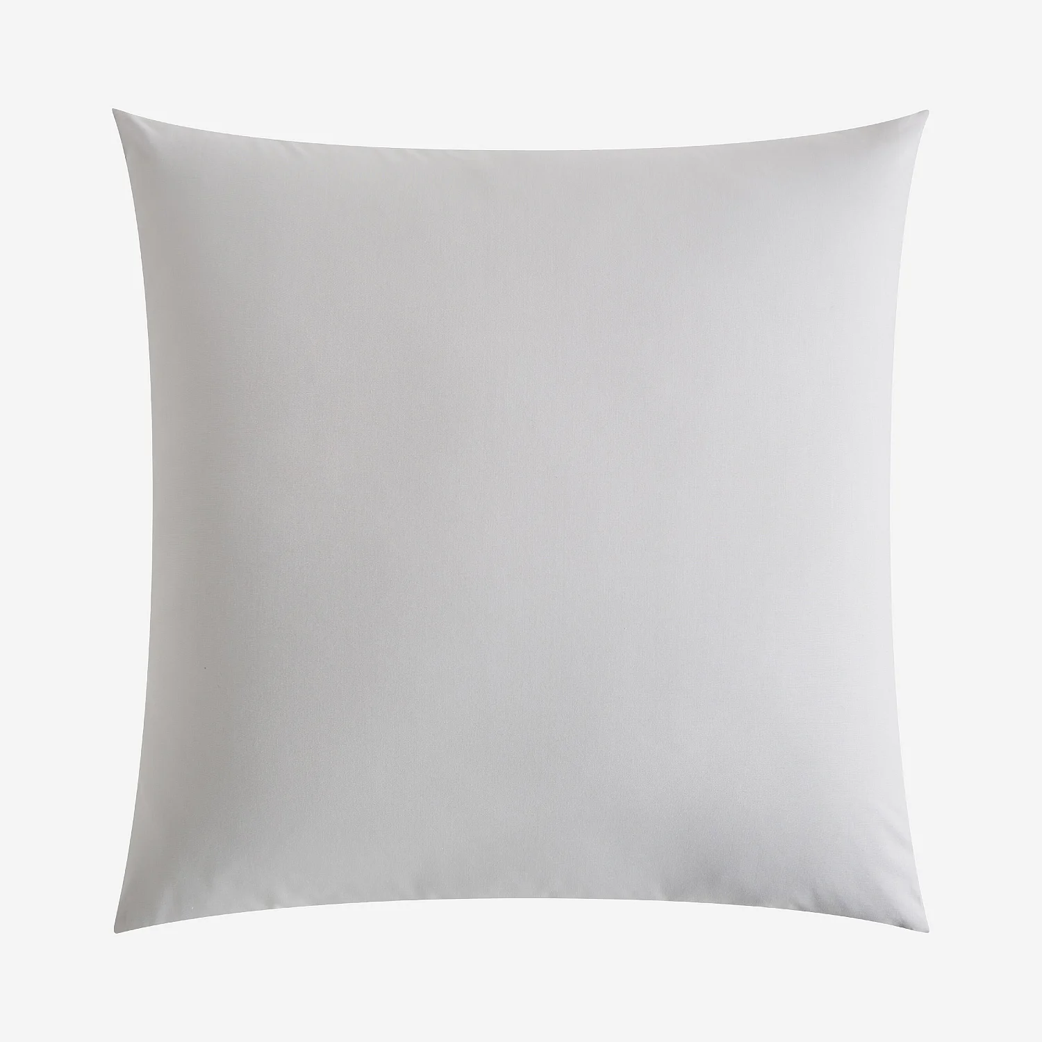 Taie d'oreiller en percale de coton - 65 x 65 cm - Gris perle - 2