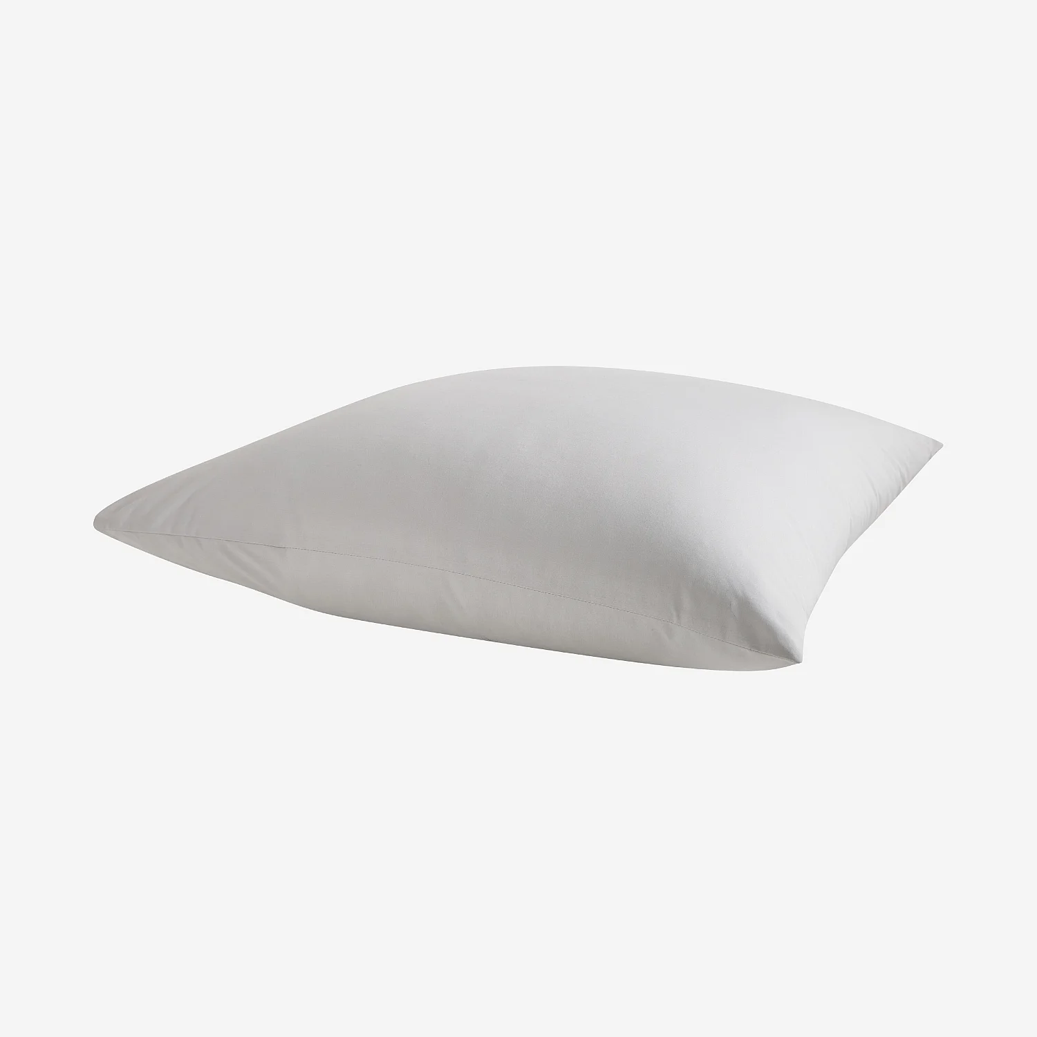 Taie d'oreiller en percale de coton - 65 x 65 cm - Gris perle - 6