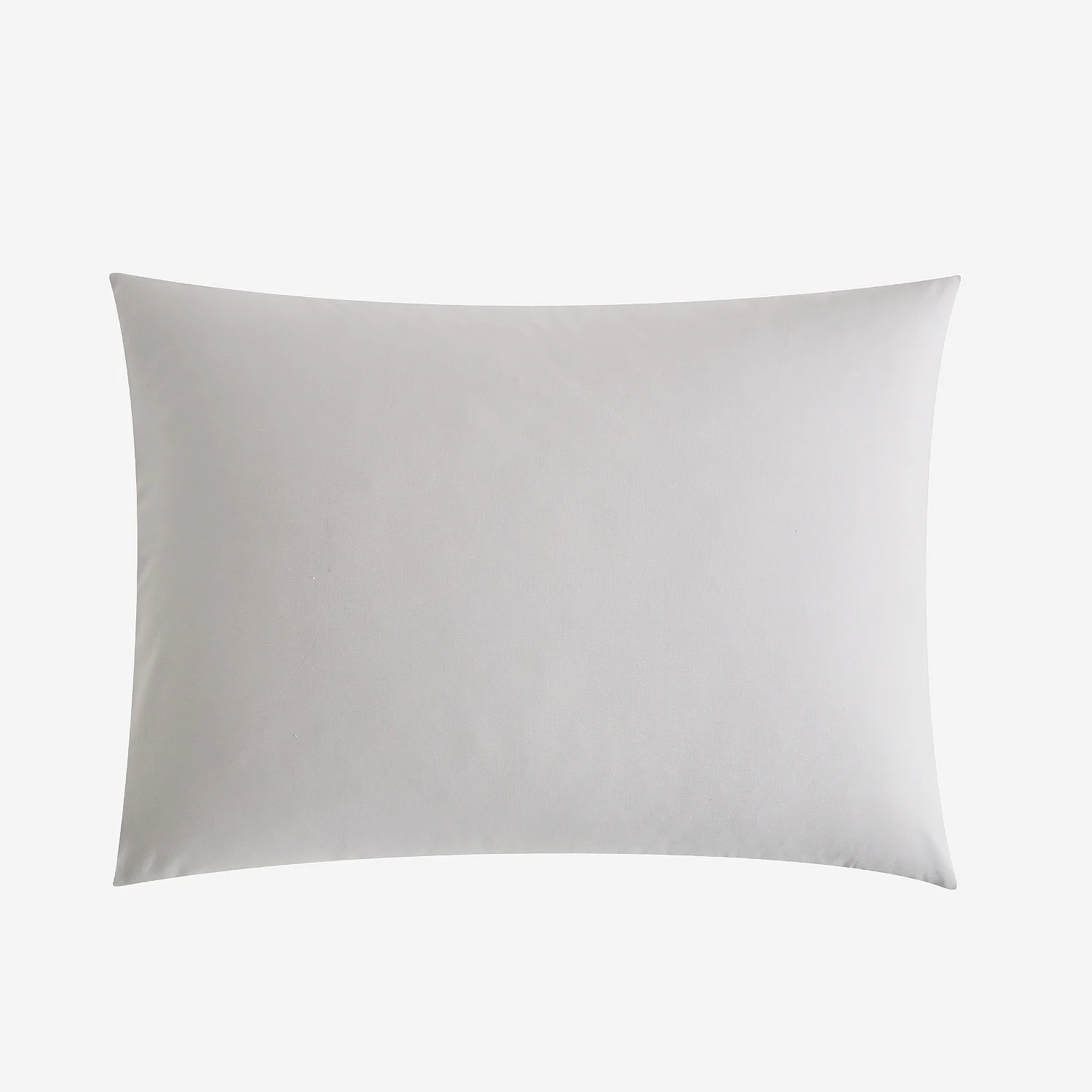 Taie d'oreiller en percale de coton - 50 x 70 cm - Gris perle - 2