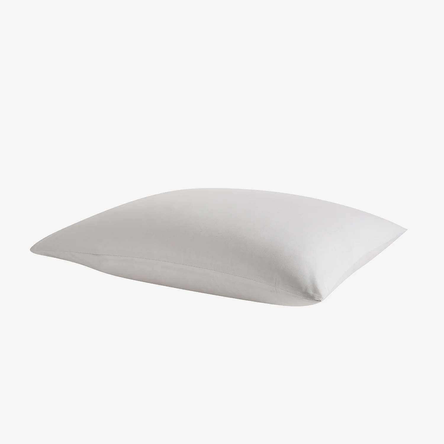 Taie d'oreiller en percale de coton - 50 x 70 cm - Gris perle - 6