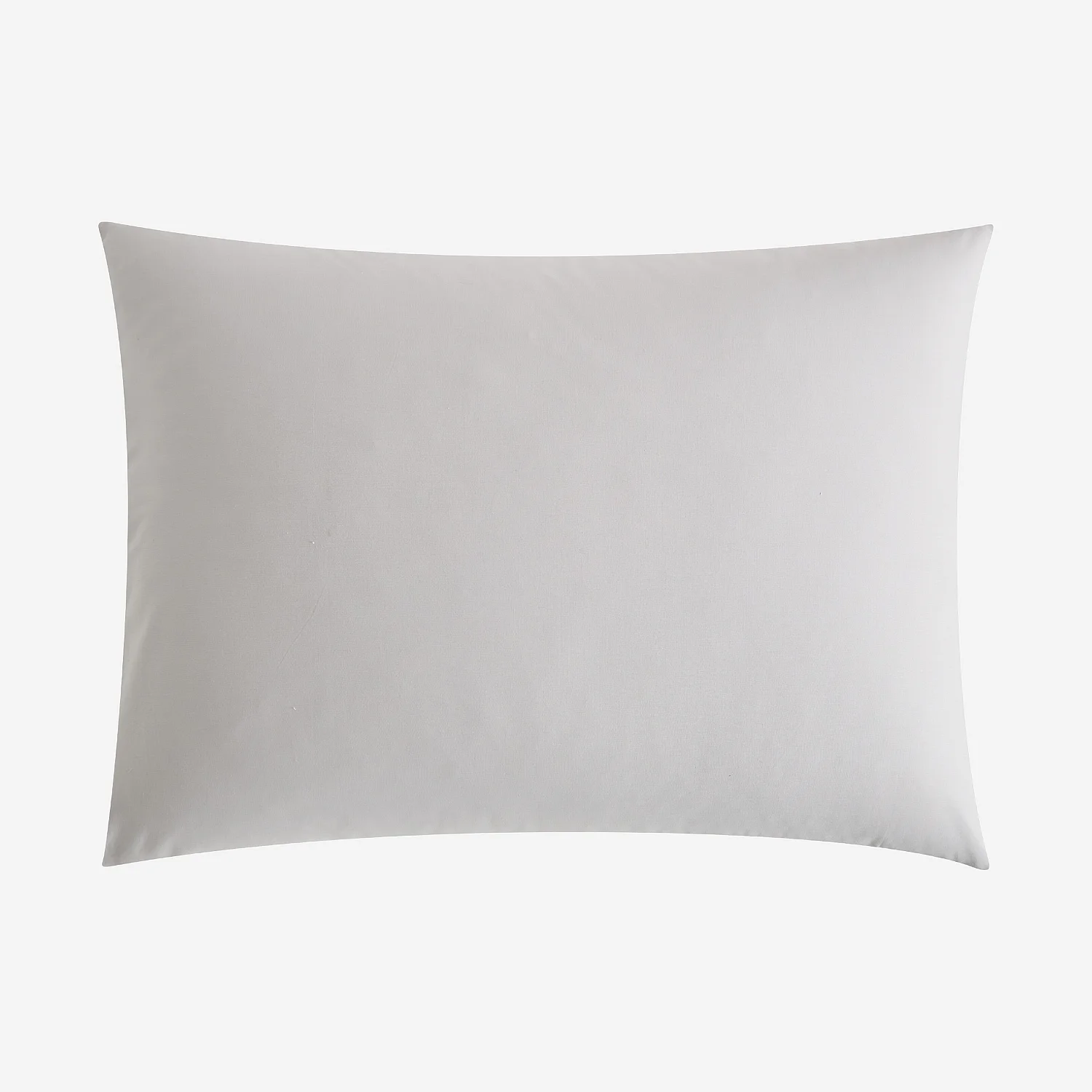 Taie d'oreiller en percale de coton - 50 x 70 cm - Gris perle - 2