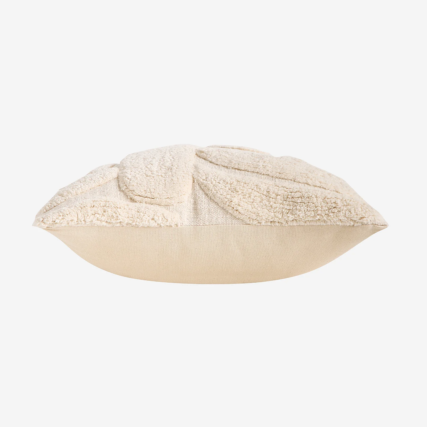 Coussin tufté en coton - 45 x 45 cm - Écru - 8